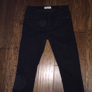 Madewell black 8” skinny size 26